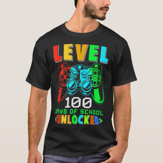 Video Gamer Boys 100th Day Teacher 100 Days Of Sch T-Shirt