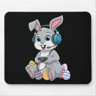 Video Gamer Bunny Egg Gaming Boys Men Kids Happy E Mouse Mat
