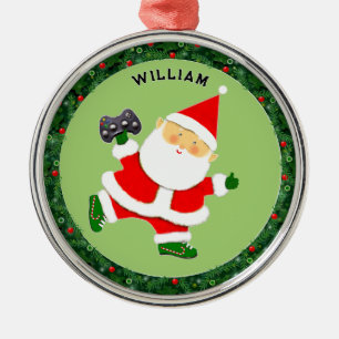 Video Gamer Christmas Collectable Metal Tree Decoration