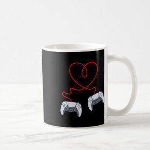 Video Gamer Controllers Valentines Day Heart Boys  Coffee Mug