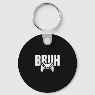 Video Gamer Funny Bruh Game Controller For Kids Me Key Ring