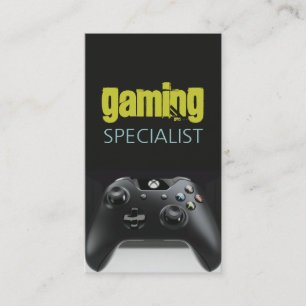Video Gamer Game Specialist Business Card