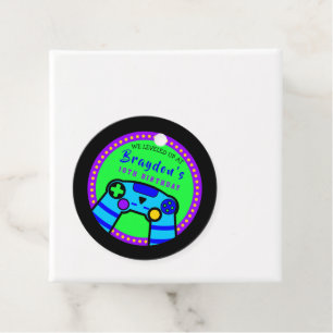 VIDEO GAMER GAMING Birthday Party Gift Take Home Favour Tags