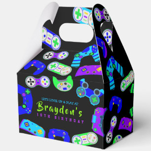 VIDEO GAMER GAMING Kids Birthday Party Favour Box