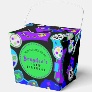 VIDEO GAMER GAMING Kids Birthday Party Favour Box