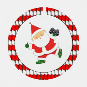 Video Gamer Gift Personalised Metal Tree Decoration