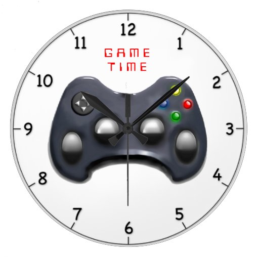 Image of video gamer gifts Large Clock