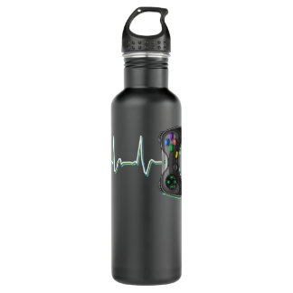 Video Gamer Heartbeat Video Game Controller Gift K 710 Ml Water Bottle