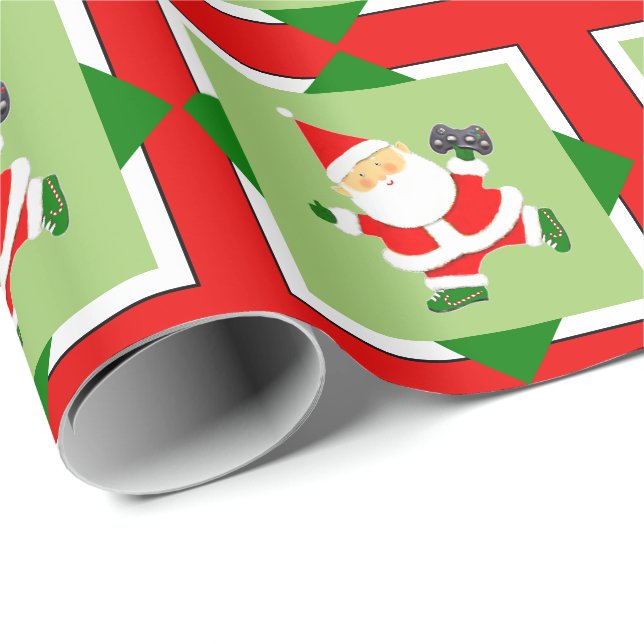 Video Gamer Holiday Gift Wrapping Paper (Roll Corner)