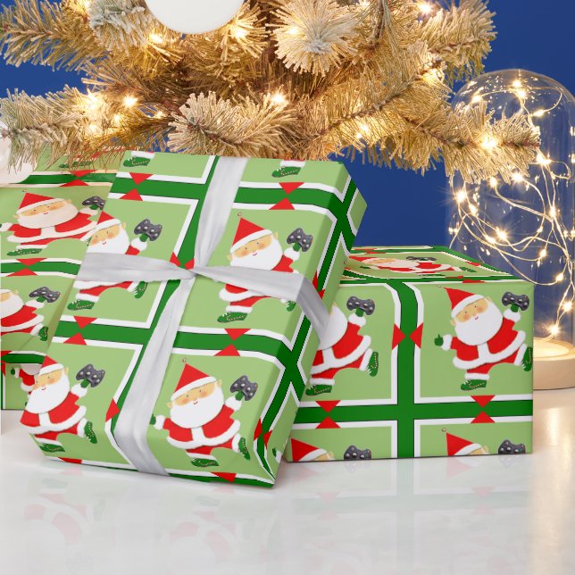 Video Gamer Holiday Gift Wrapping Paper (Holidays)