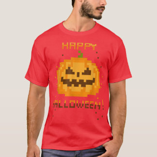 Video Gamer Piel JackOLantern Halloween Costume  T-Shirt