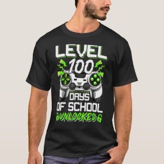 Video Gamer Student 100th Day Teacher 100 Days Of  T-Shirt