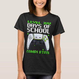Video Gamer Student 100th Day Teacher 100 Days Of  T-Shirt