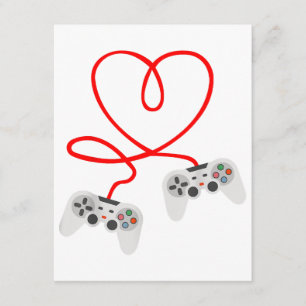 Video Gamer Valentines Day T-Shirt With Controller Enclosure Card