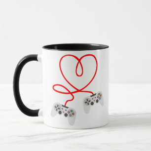 Video Gamer Valentines Day T-Shirt With Controller Mug
