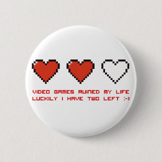 Video Games 6 Cm Round Badge