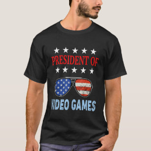 Video Games Accessories Usa Flag Video Games Sayi T-Shirt