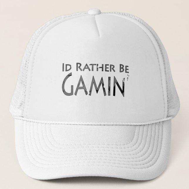 Video Games and Gaming - I'd Rather be Gaming 2 Trucker Hat (Front)