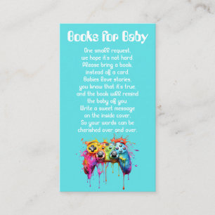 Video Games Boy Baby Shower Books for Baby Enclosure Card