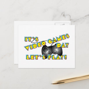 Video Games Day Postcard