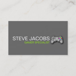 Video Games Gamer Specialist Business Card