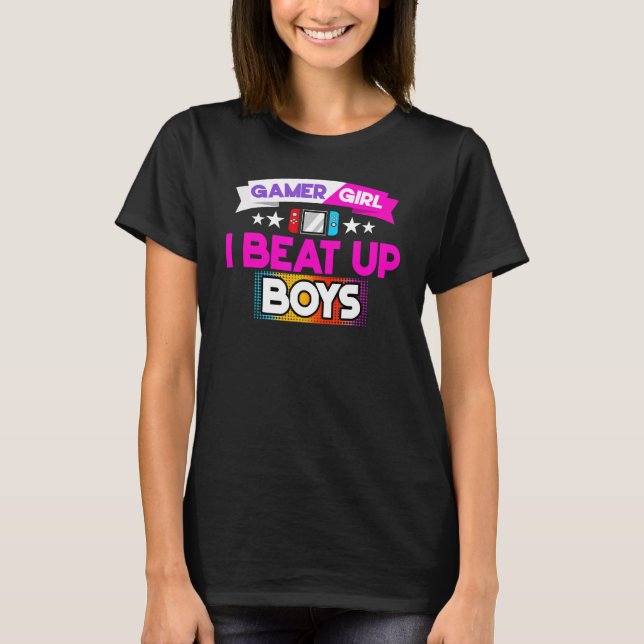 Video Games Gaming Gamer Girl 3 T-Shirt (Front)
