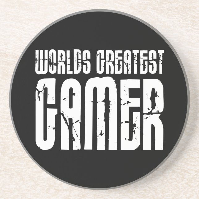 Video Games Gaming & Gamers Worlds Greatest Gamer Coaster (Front)