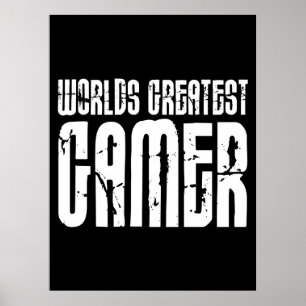 Video Games Gaming & Gamers Worlds Greatest Gamer Poster