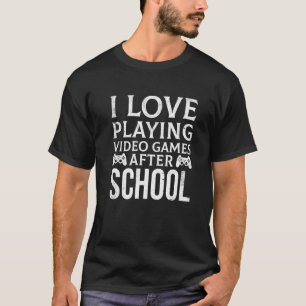 Video Games Gaming School Gamer For Boys Girls Kid T-Shirt