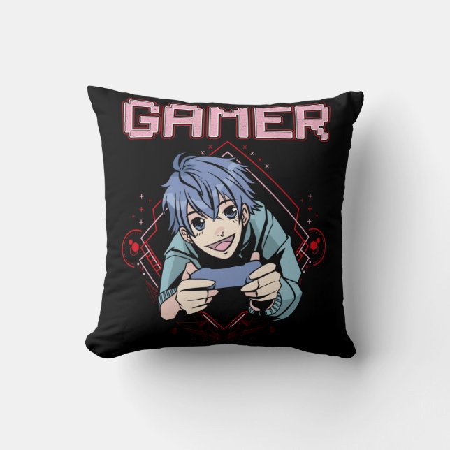 Video Games Kid Anime Cool Console Gaming Cushion (Front)
