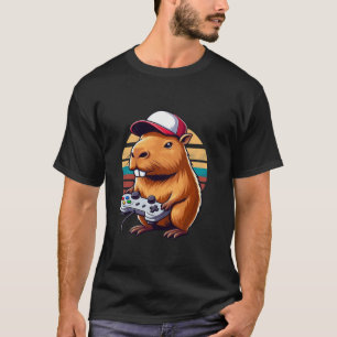 Video Games Lover Capybara Funny Video Games Capyb T-Shirt