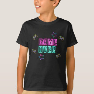 Video Games Neon Script Name T-Shirt