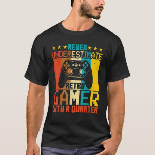 Video Games   Never Underestimate Retro Gamer Gami T-Shirt