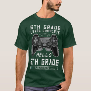 Video Games Outfit 5th Grade Level Complete Hello T-Shirt