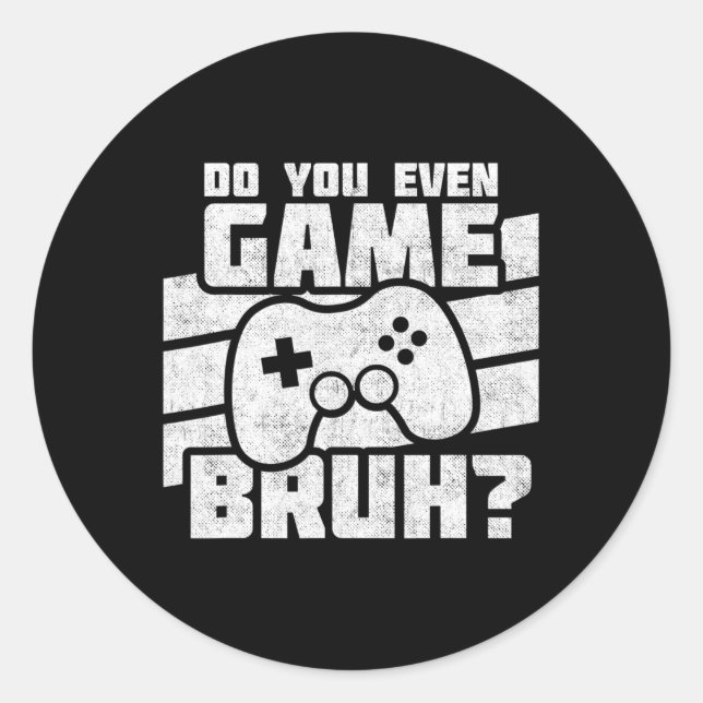 Video Games - Pc Console Gaming - Funny Video Game Classic Round Sticker (Front)