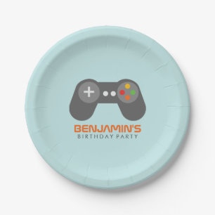 Video Games Themed Birthday Party Paper Plate