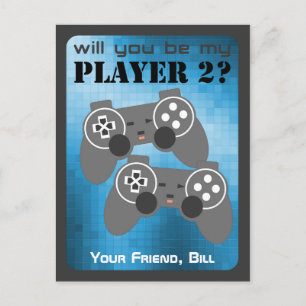 Video Games Valentines Day Card Kids (Classroom)