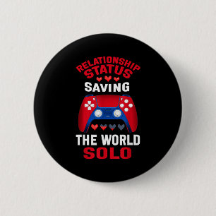 Video Games Valentines Day Gamer Gaming 6 Cm Round Badge