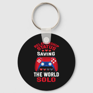 Video Games Valentines Day Gamer Gaming Key Ring