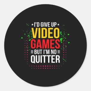 Video Games - Video Gamer Meme - Funny Video Game  Classic Round Sticker