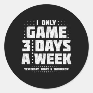 Video Games - Video Gamer Meme - Funny Video Game  Classic Round Sticker