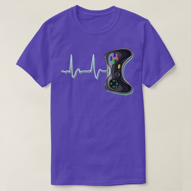 Video  Heartbeat Video Game Controller Gift Kids B T-Shirt (Design Front)