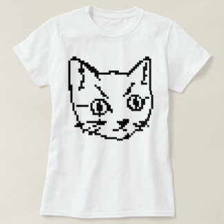 VIDEO KITTY CAT PIXEL ART T-SHIRT