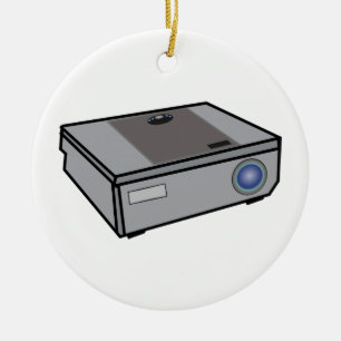 Video projector ceramic tree decoration