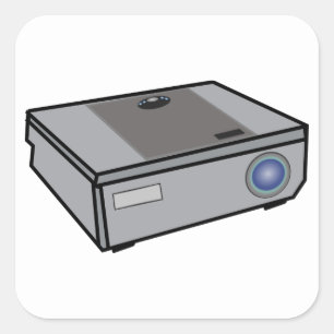 Video projector square sticker