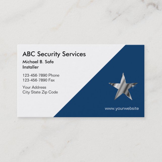 Video Security Business Cards (Front)