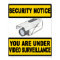 Video Surveillance Security Notice Sign Poster