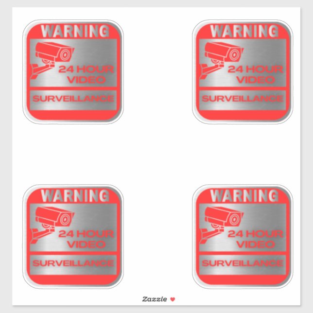 Video Surveillance Signs,warning (Sheet)