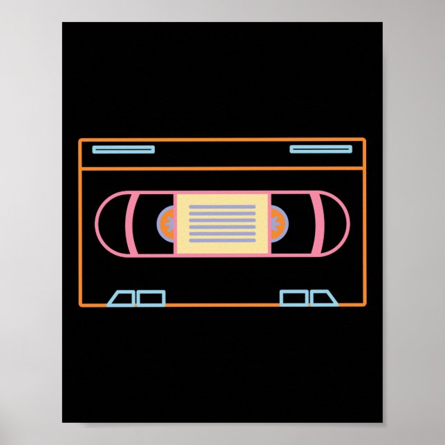 Video Vintage Old School 80S 90S Retro Poster (Front)
