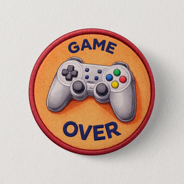 Videogame 6 Cm Round Badge (Front)